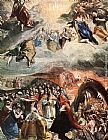 El Greco Wall Art - Adoration of the Name of Jesus (Dream of Philip II)